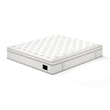 12 Inch Queen Hybrid Mattress, Contouring Memory Foam with Pocket Springs for Pressure Relief, Fiberglass Free Ergonomic Bed in a Box, Motion Isolation