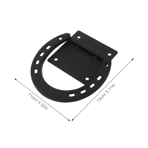 Anillos de corbata de caballo de hierro contra tirones para pared de picadero y boxes 3
