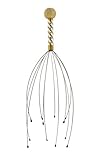 Multi Pack Hand Held Scalp Massager - Therapeutic Head Scratcher for Deep Relaxation & Stress Reduction - Steel Wire Head Massager with Wooden Handle for At-Home Spa Relief and Relaxation (1)