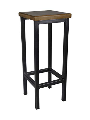 Magnetic Mobel Barhocker Stahl Holz massiv Barstuhl Industrial Design...