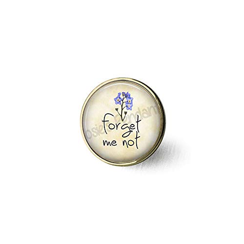bab Broche religioso con texto en inglés'Forget Me Not-Flower Jewelry-Alzheimers-Alzheimers -...