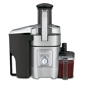 Cuisinart Juicer Machine, Die-Cast Juice Extractor for Vegetables, Lemons, Oranges & More, CJE-1000P1,Silver/Black, 15.35″ x 11.8″ x 19.01″
