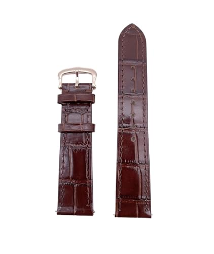 Bracelet montre en cuir de vachette haut de gamme style Santos et boîtier rond