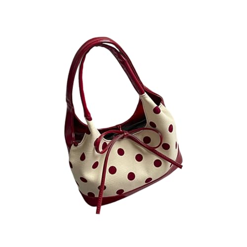 [���V�I�A] Fashionable Bag Dot Pattern Comfortable Shoulder Strap Ergonomic Design Underarm Bag Casual or Prom Occasion Underarm Pur