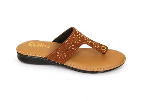 Image of Women's Black Synthetic Leather Flat Sandals | Trendy Comfortable Casual Wear Footwear