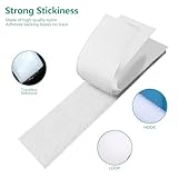 Somiara Hook and Loop Tape Strong,20 mm x 10 m, Heavy Duty Double Sided Sticky Tape, Self Adhesive Sticky Back Fastening Tape for Home, Office, DIY (White) - Image 3