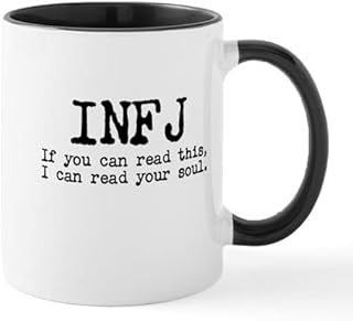 CafePress INFJ: Read Soul Lg Mug Ceramic Coffee Mug, Tea Cup 11 oz