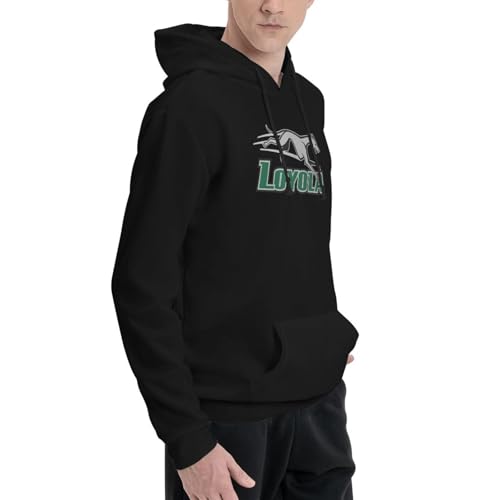 Loyola University Maryland Men'S Fleece Hoodie Sweatshirt Winter Casual Pullover With Pockets Hoodies2