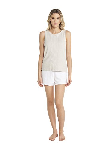 Barefoot Dreams CozyChic Ultra Lite Sleeveless Boat Neck Tee, Fog Gray, Large