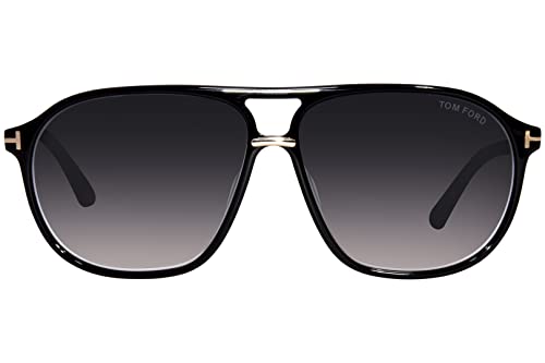 Image of Tom Ford BRUCE FT 1026 Shiny Black /Dark Grey Shaded 61 /12 /145 men Sunglasses