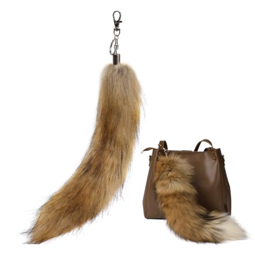DOKRIN Schlüsselanhänger für Damen, Schlüsselanhänger aus Kunstfell...