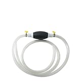 Bomba Manual de Sucção para Transferência de Líquidos, 1,5m de Mangueira, Sistema de Válvula Dupla, para Água, Óleo e Combustível