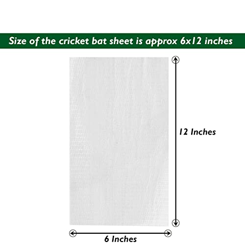 Image of Pack of 2 Piece Transparent Cricket Bat Sheets Clear Anti Scuff Sheet for Cricket Bat Protection