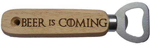 Décapsuleur Game of Thrones inspiré de Beer is Coming gravé en bois fantaisie fan de cuisine cadeau cadeau