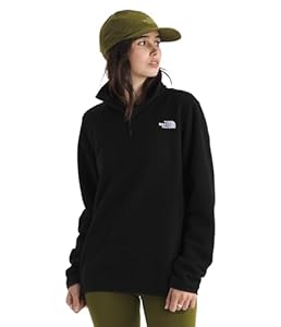 The North Face Damen Glacier Fleece 1/4 Zip Jacke, Tnf Black, L