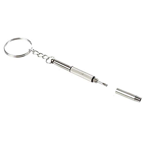 Mini 3 en 1 destornillador de precisión llavero kit de reparación para gafas joyas relojero práctico y popular moda con bonito