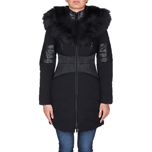 Guess Damen New OXANA Jacket Steppjacke, Schwarz, L