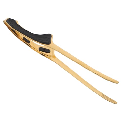 BESTonZON Stainless Steel Bbq Tongs Non- Grip Handle Heavy Duty Food Tongs for Outdoor Camping Picnics Grilling Accessories Ergonomic Design for Steak Meat Handling