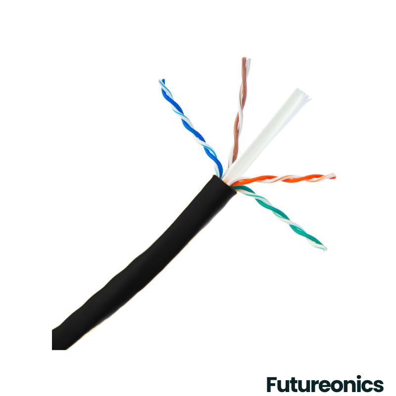 Paquete 20 cables Ethernet Cat 6 150 pies negro UTP miniatura 3