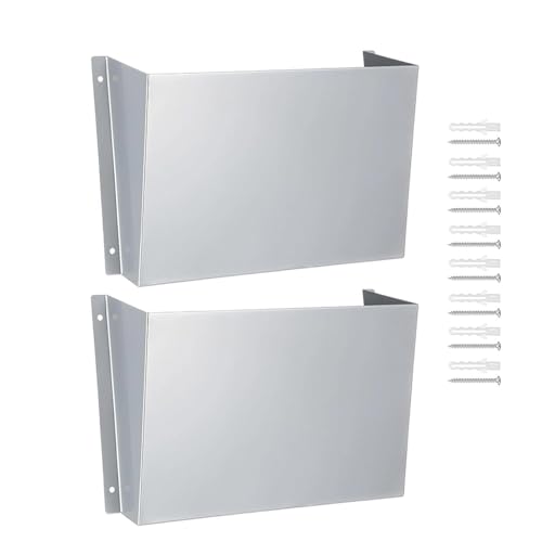 Portadocumenti da parete in acciaio inox, versatile, porta giornali per casa, ufficio, classe, ingresso, cucina, bagno, posta, camion, design salvaspazio