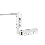 Rechargeable AA Batteries Type-C USB 1.5V 2880mWh AA Lithium Rechargeable Batteries 1500 Cycle Cells