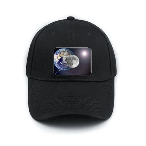 Casquette de baseball anti-soleil chapeau noir réglable adulte