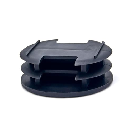 Image of Outwater Plastic 2 inch Dia. Round Insert End Caps for Tubing, Finishing Plug for Round Tubing Chair Glide, Floor Protector, Fits Multi Gauge Tubing, USA Made, 20 Pack