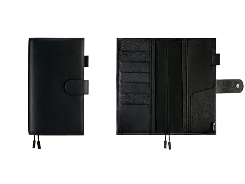 [KLAIE] �قړ��蒠 Weeks�i�T�Ԏ蒠�j�^MEGA �Ή� �{�v�V�{�v ���U�[�J�o�[ �J�[�h�|�P�b�g 6 �� �y���z���_�[ ������ 2 �{ �X�i�b�v�{�^���t��(�u���b�N)