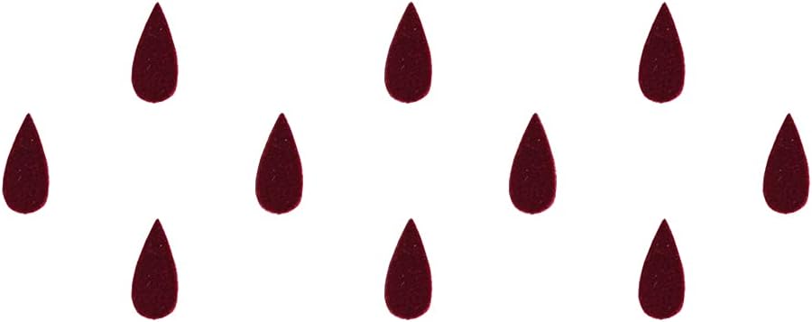 Comet Busters Tear Drop Maroon Bindi (10 mm) (BIN782)