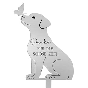 Namalu Hund Gedenkstein 'Danke für die schöne Zeit'