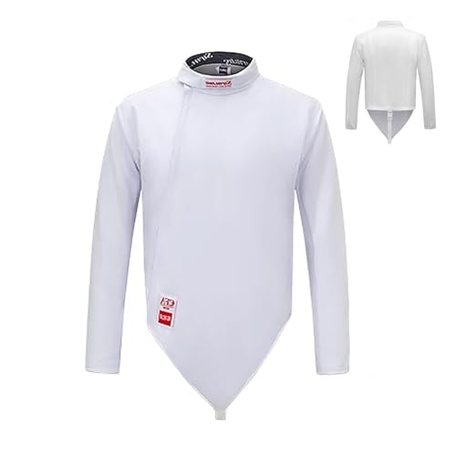 WRYSQBHJYB Fencing Uniform, Fencing Jacket, 900N, Anti-puncture, Foil/Epee/Saber Fencing Protective Clothing for Left Hand(52#)