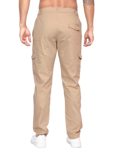 Image of Big Button Mens Regular Fit Casual Cotton Cargo Pant