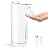 LAOPAO Zeepdispenser, automatisch, roestvrij staal, schuimzeepdispenser LAOPAO Zeepdispenser, automatisch, roestvrij staal, schuimzeepdispenser