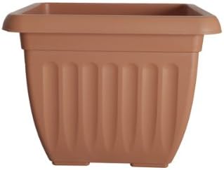 Whitefurze G07S40 40cm Square Athens Planter - Terracotta