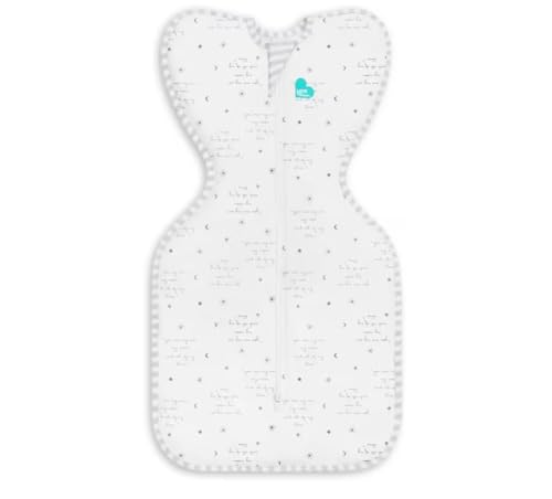Image of Love To Dream Swaddle UP, Baby Sleep Sack, Twin Zipper for Easy Diaper Changes, Arms UP Position, Hip-Healthy, Lightweight & Breathable, Sleeping Bag, Moderates Temps 24-27C, 1-3M, You are My White