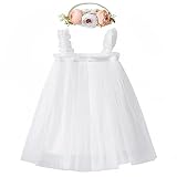 LZH Baby Girls Layered Dress Tulle First Birthday Dresses for Girls Toddler Princess Sleeveless Tutu