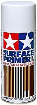 Tamiya TAM87042 87042 Surface Primer L Gray, 180ml Spray Can, Light Gray