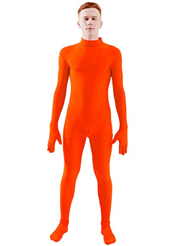 Image of Ensnovo Mens Mock Neck Full Body Unitard Spandex Zentai Suits Costumes