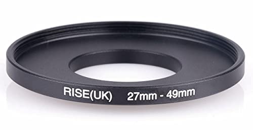 STEP UP 27-49MM anello adattatore 27MM-49MM adapter ring 27MM 49MM 27-49 27 49 MM obiettivo lente ottica per filtro paraluce tappo
