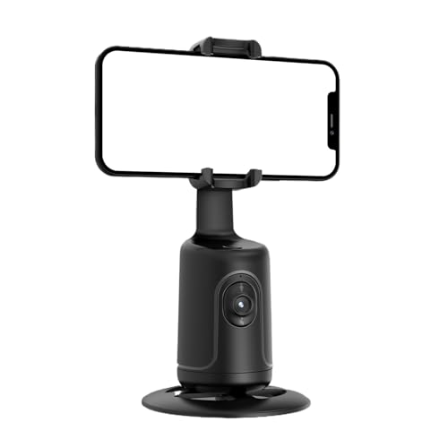 Trípode con detección facial | Soporte de grabación de teléfono con rotación automática 360 grados | Accesorio para grabación en estudio doméstico, oficina, gimnasio, cocina, viaje