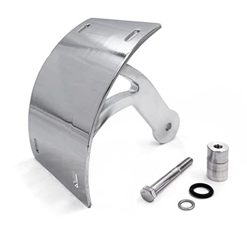 HTTMT- Chrome Billet License Plate Tag Holder Bracket Compatible with 2006-2013 Suzuki Boulevard M109R [P/N: MT360-07-CD]