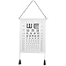 Alipis Hanging Eye Test Chart Eye Charts for Eye Exams with Tassel Low Vision Eye Test Wall Chart for Kids Gifts Wall Decoration A