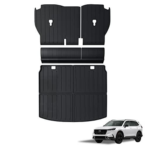 Beegrow Seat Back Covers Cargo Liner For Honda Cr-V Accessories 2023, All-Weather Odorless Tpe Backrest Mats Protectors With Velcro+ Trunk Protection Mat #TOP5