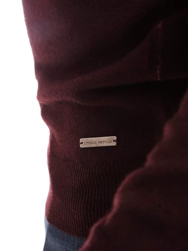 Pull homme Bordeaux Frankie Morello solution parfaite contre le froid style