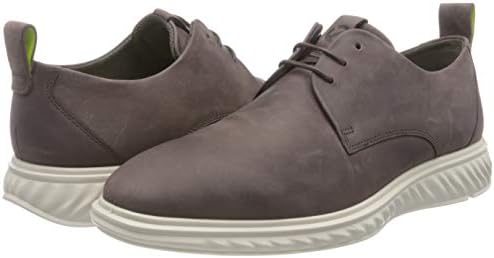 ECCO Men's St.1 Hybrid Lite Modern Tie Oxford, Shale Nubuck, 14