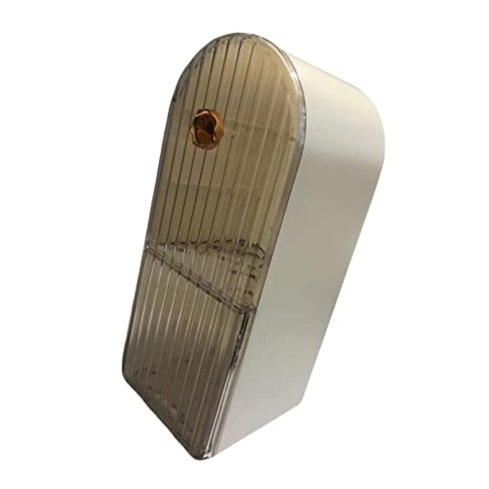 Dustproof Makeup Brush Holder with Lid, White