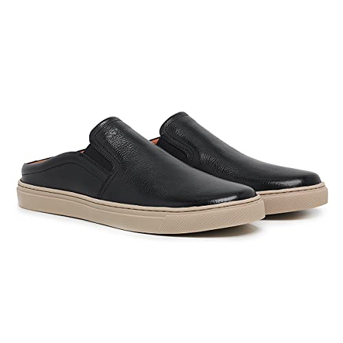 MULE MASCULINO FORRADO EM COURO MACIO 12060 COURO PRETO (39, 12060 PRETO)