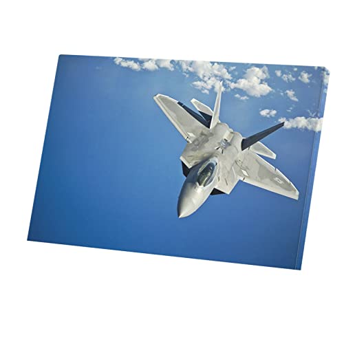 Tableau Avion de Chasse Militaire Jet Combat US Army Toile 45x30cm