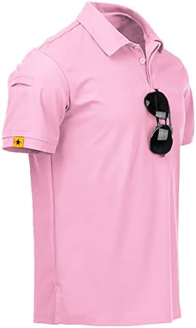 ZITY Mens Polo Shirt Short Sleeve Moisture Wicking Athletic Golf Polos