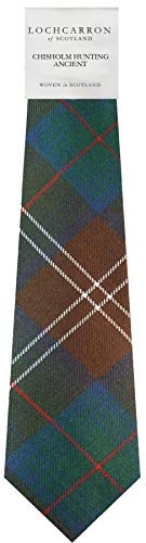 Cravate écossaise en tartan Chisholm Hunting léger tissée avec précision